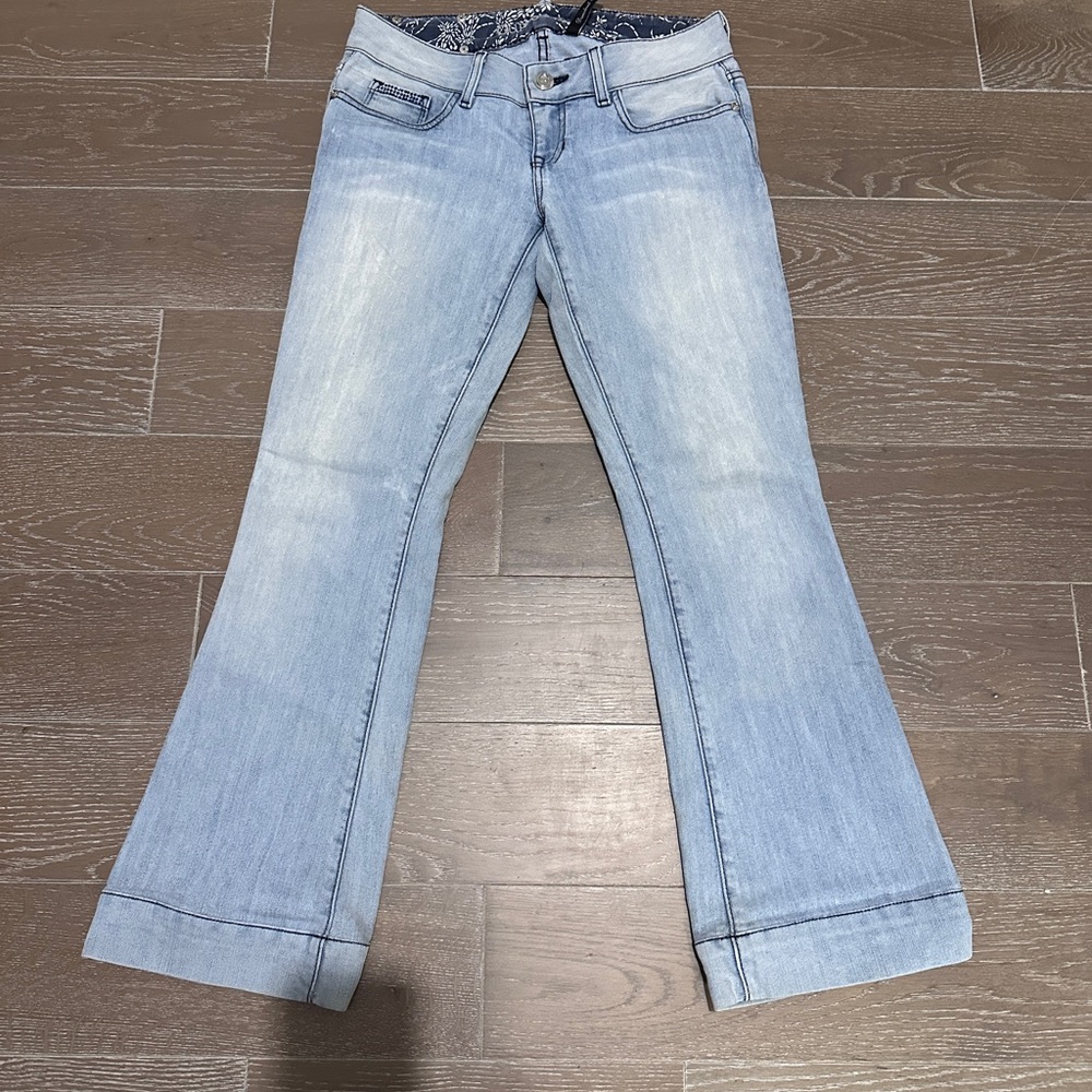 Guess Premium Daredevil Flare Jeans (W28) YKK zipper 4623-3